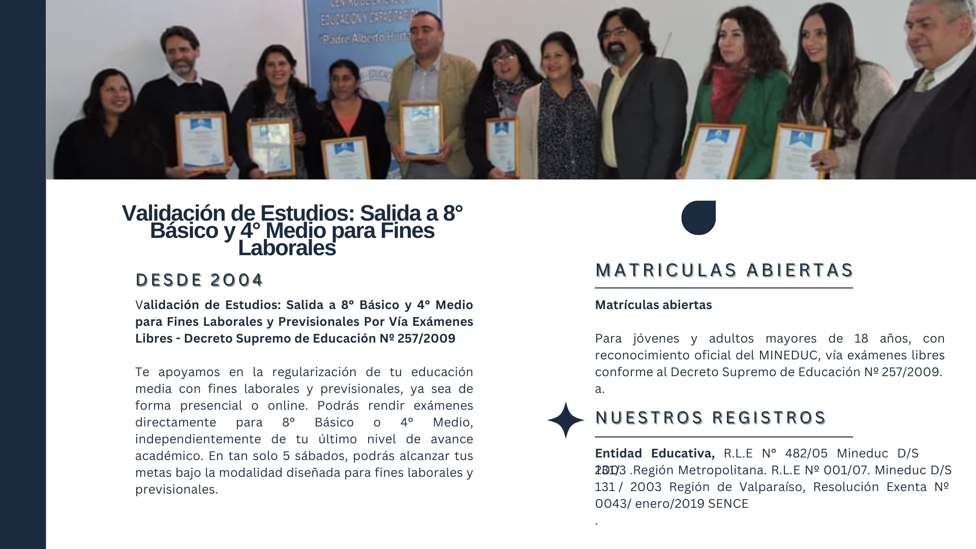 Presentación profesional empresa de marketing azul