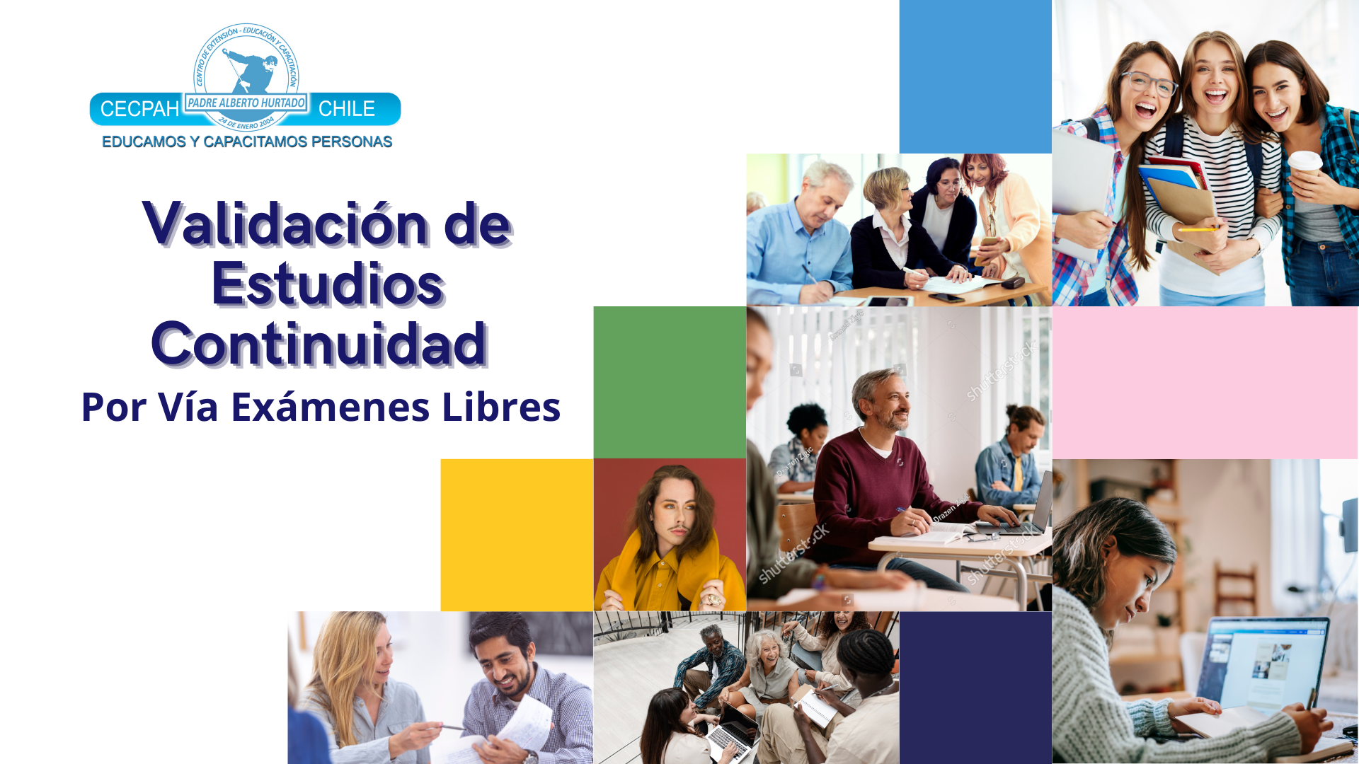 Verde Azul Verde y Amarillo Collage de Fotos Moderno Recursos para Nuevas Contrataciones Empresarial Presentación (1)